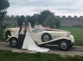 Vintage Beauford for weddings in Fareham